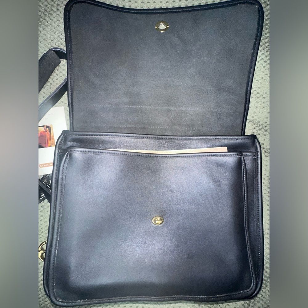 COACH Vintage Colebrook Messenger Briefcase Bag in Black 5181 - Picture 7 of 10